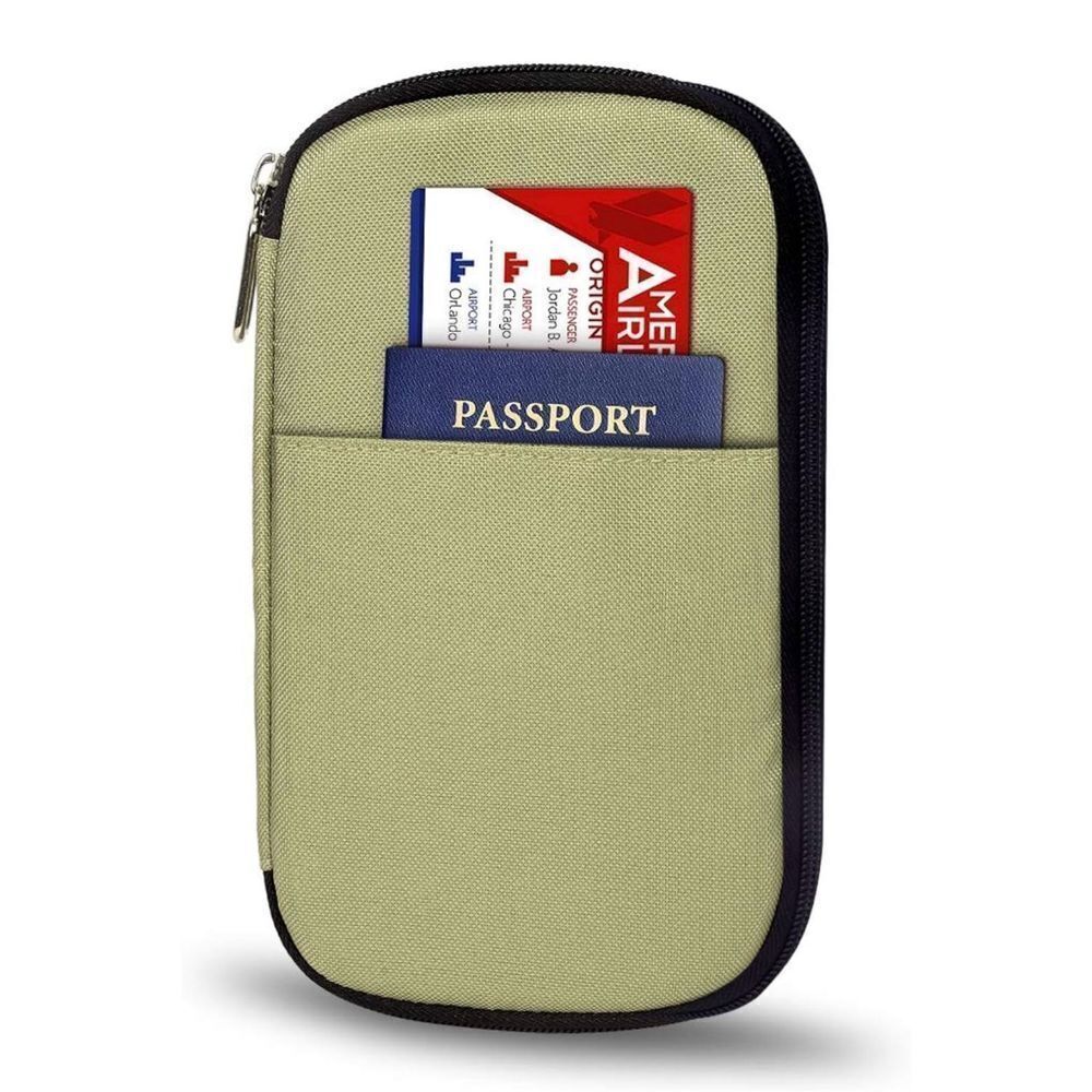 Passport Wallets, Multipupose RFID Blocking Travel Wallet Document Organizer Bag